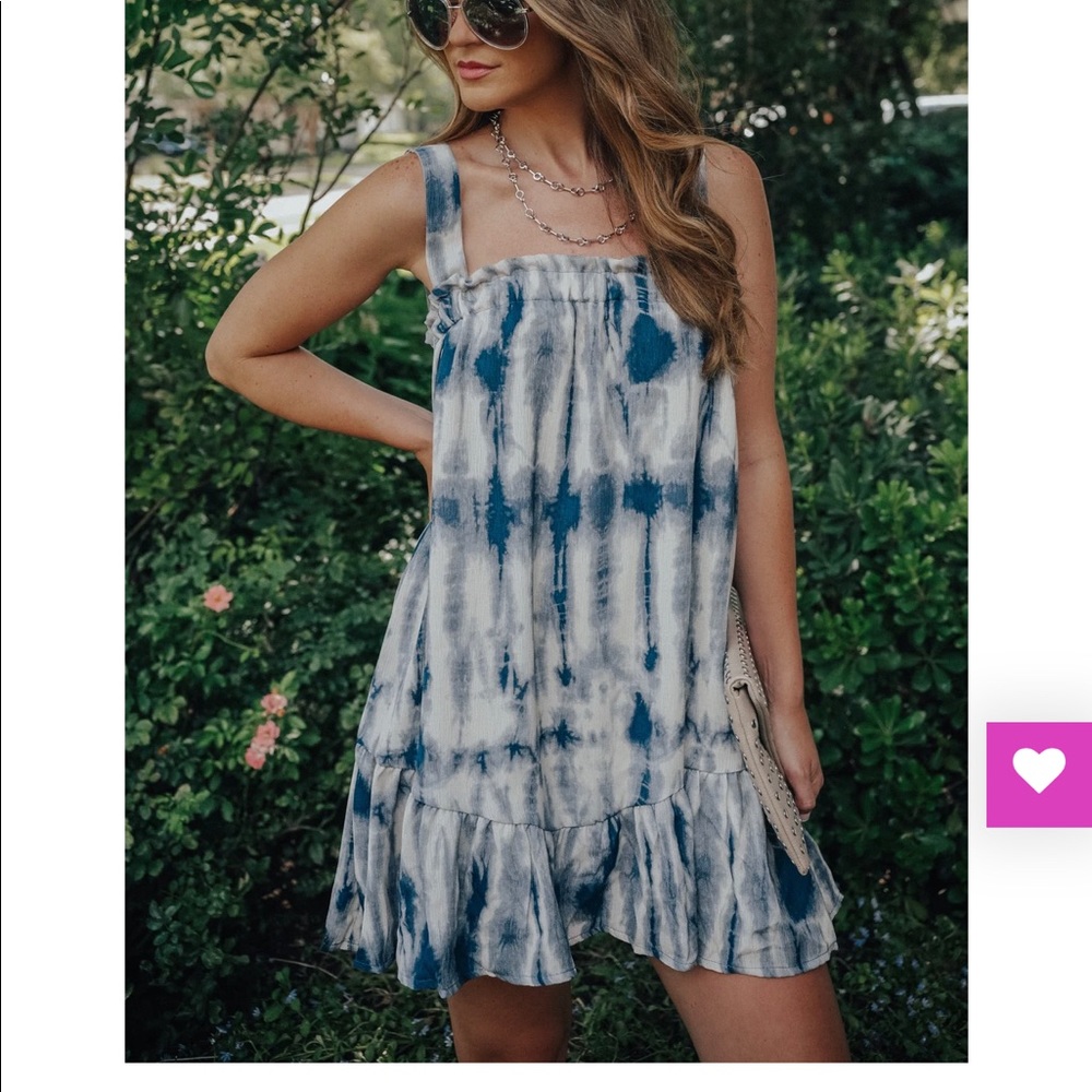 Waylon tie dye mini dress